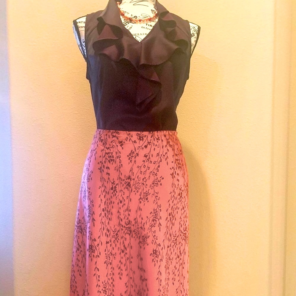 Max Studio 100% Silk Skirt View 4